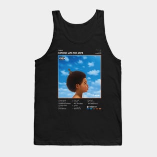 Drake - Nothing Was The Same Tracklist Album Tank Top